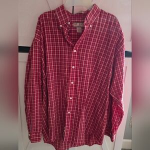 Surf River Men's Classic Red Checkered Shirt